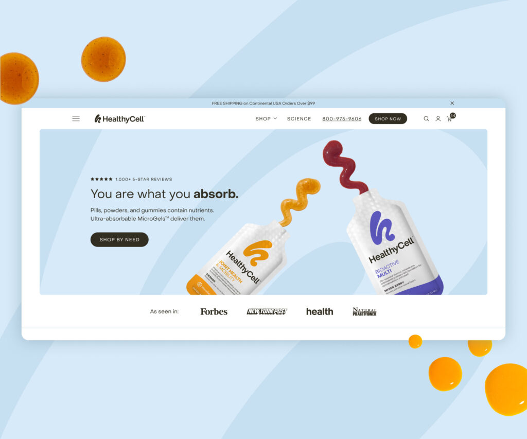 Wollson agency case study for Healthy Cell