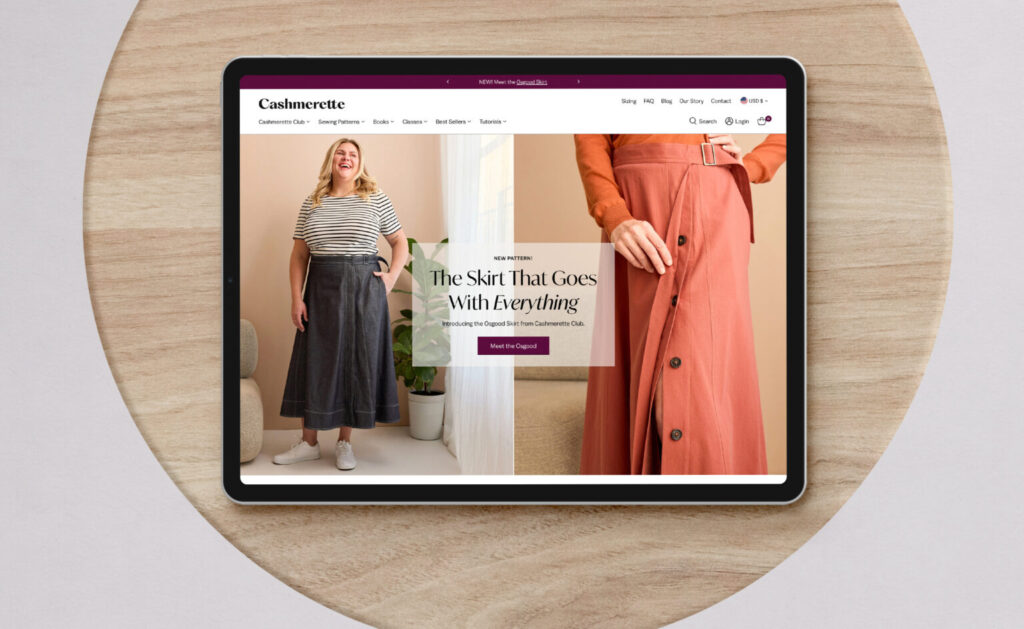 Aeolidia agency case study for Cashmerette