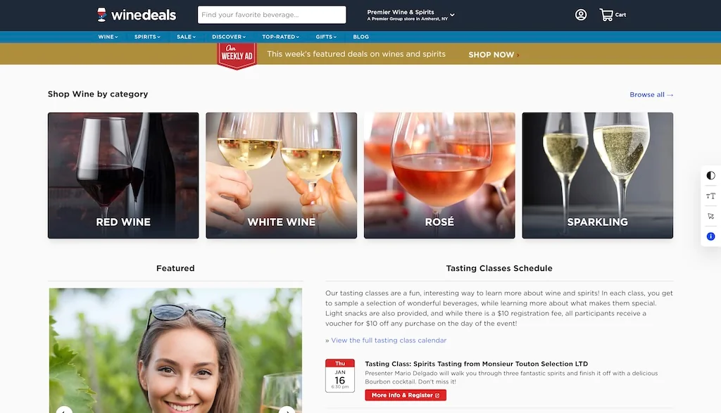 Single Grain case study for Wine Deals